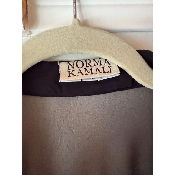 Vintage Norma Kamali Sheer Maxi Dress Black L Large 12 - Picture 6 of 6